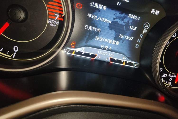 Used Jeep Cherokee 2016 2.4L Leading Smart Version Odometer Close Up
