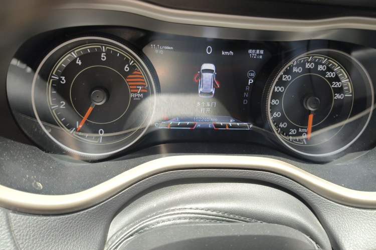 Used Jeep Cherokee 2017 2.4L Leading Smart Edition Odometer Close Up