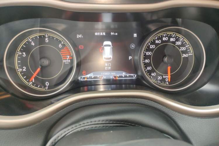 Used Jeep Cherokee 2017 2.4L Leading Smart Edition Odometer Close Up