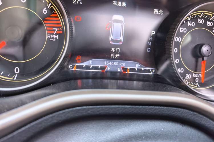 Used Jeep Cherokee 2017 2.4L Leading Smart Edition Odometer Close Up