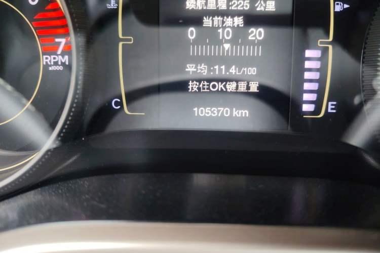 Used Jeep Cherokee 2017 2.4L Leading Edition Odometer Close Up