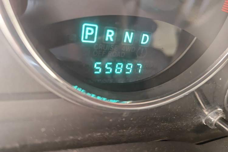 Used Jeep Compass 2012 2.0L two-wheel drive luxury version Odometer Close Up