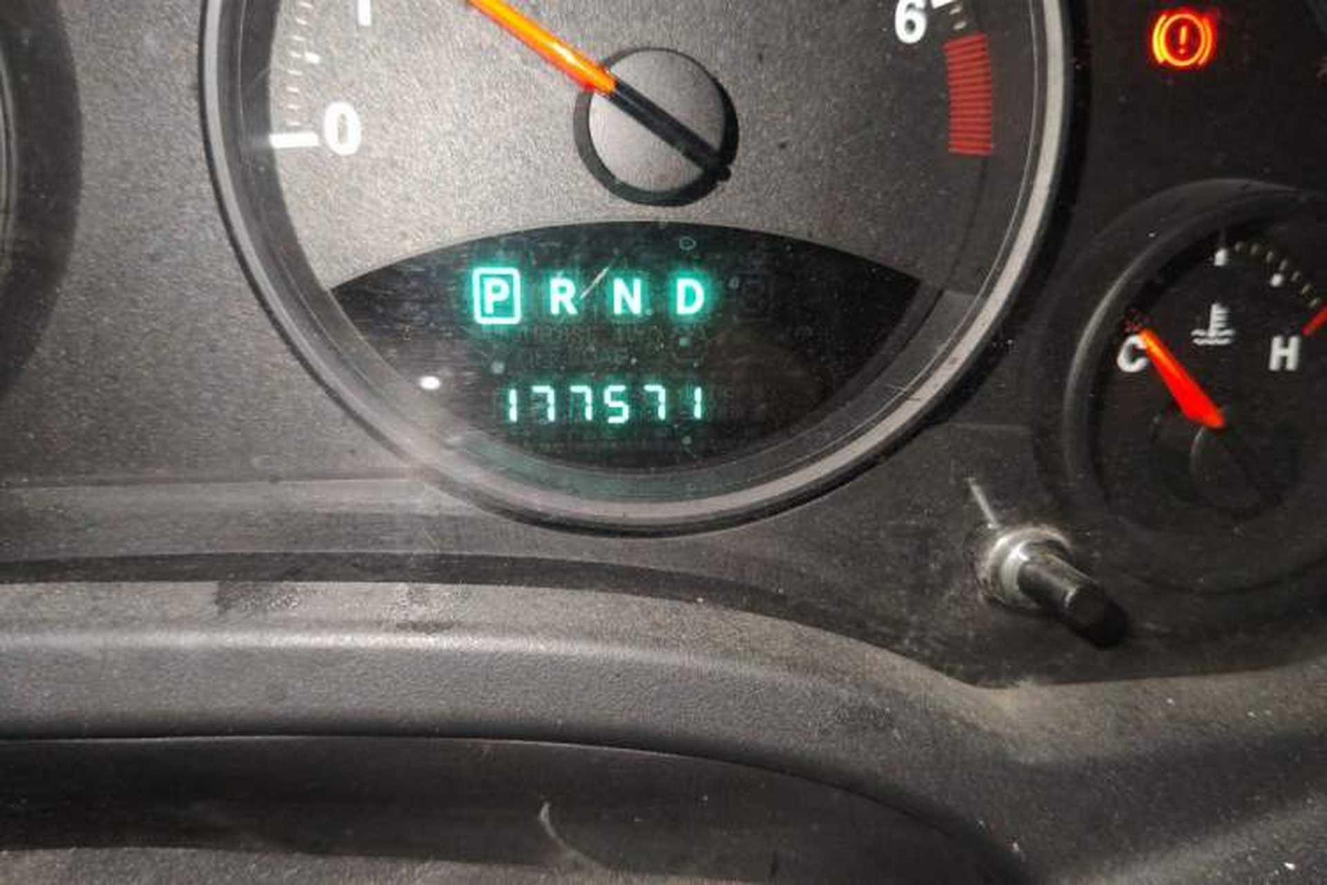 Used Jeep Compass 2012 2.0L two-wheel drive sport version Odometer Close Up