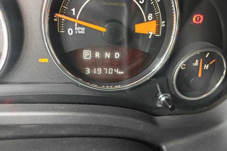 Used Jeep Compass 2014 Revised Version 2.4L Four-Wheel Drive Comfort Edition Odometer Close Up
