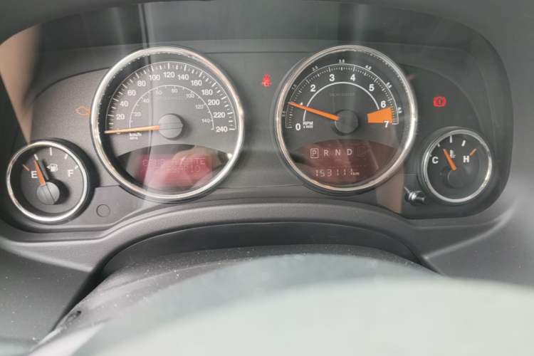 Used Jeep Compass 2014 Revised Version 2.4L Four-Wheel Drive Comfort Edition Odometer Close Up
