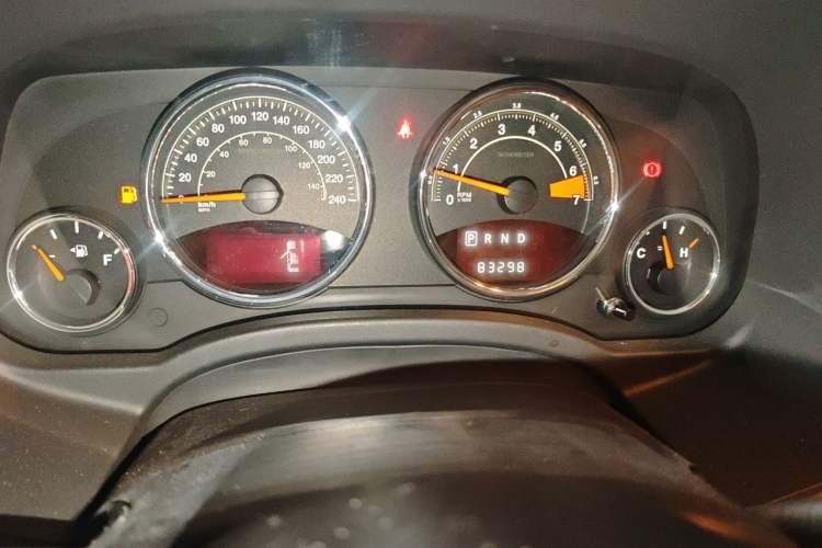 Used Jeep Compass 2014 Revised Version 2.0L Two-Wheel Drive Elite Edition Odometer Close Up