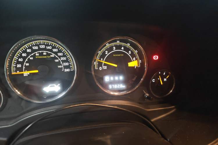 Used Jeep Compass 2014 Revised Version 2.0L Two-Wheel Drive Elite Edition Odometer Close Up