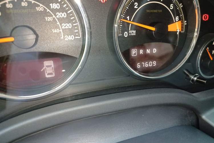 Used Jeep Compass 2014 Revised Version 2.4L Four-Wheel Drive Comfort Edition Odometer Close Up