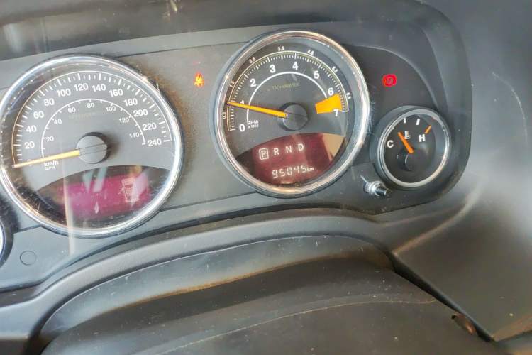 Used Jeep Compass 2014 Revised Version 2.4L Four-Wheel Drive Comfort Edition Odometer Close Up
