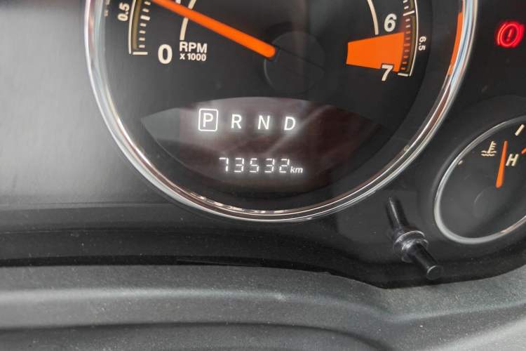 Used Jeep Compass 2014 Revised Version 2.4L Four-Wheel Drive Luxury Edition Odometer Close Up