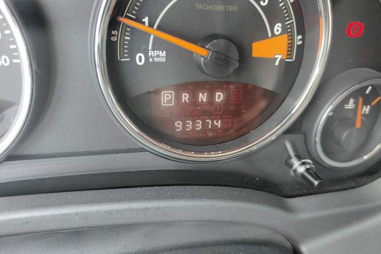 Used Jeep Compass 2014 Revised Version 2.4L Four-Wheel Drive Comfort Edition Odometer Close Up