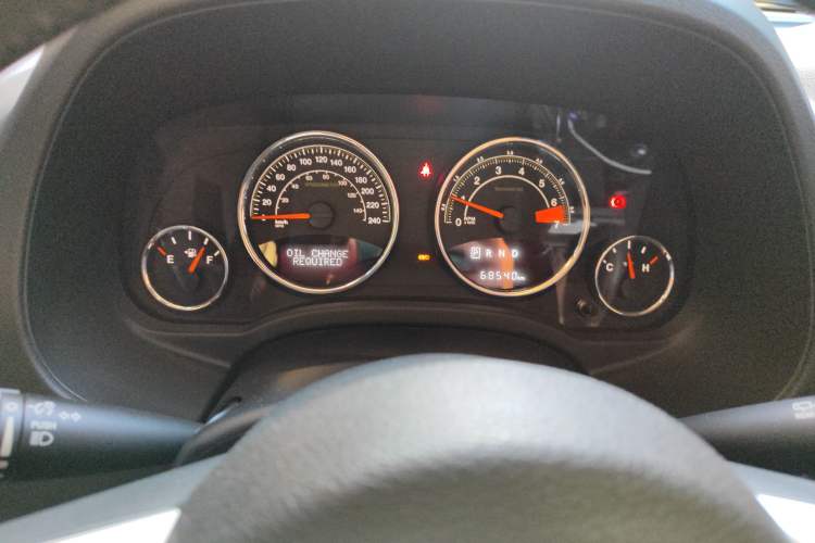 Used Jeep Compass 2014 Revised Version 2.4L Four-Wheel Drive Comfort Edition Odometer Close Up