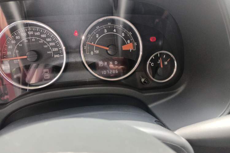 Used Jeep Compass  Odometer Close Up