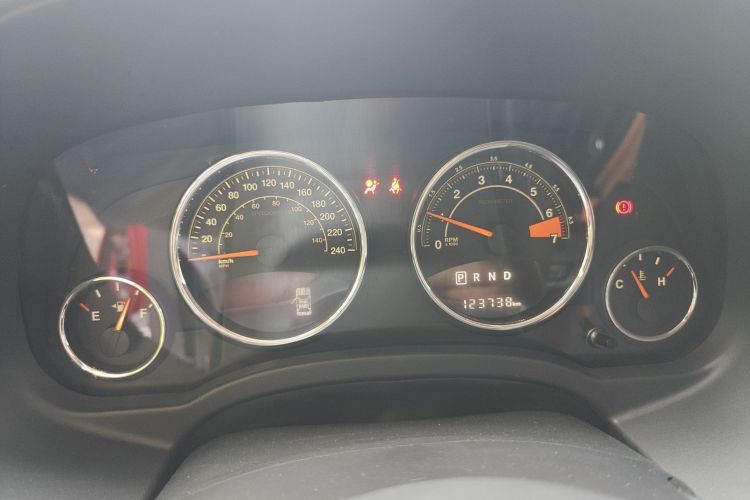 Used Jeep Compass 2014 Revised Version 2.4L Four-Wheel Drive Comfort Edition Odometer Close Up