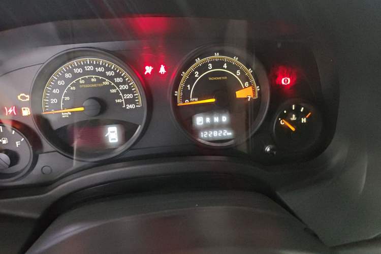 Used Jeep Compass 2014 Revised Version 2.0L Two-Wheel Drive Entry-Level Edition Odometer Close Up