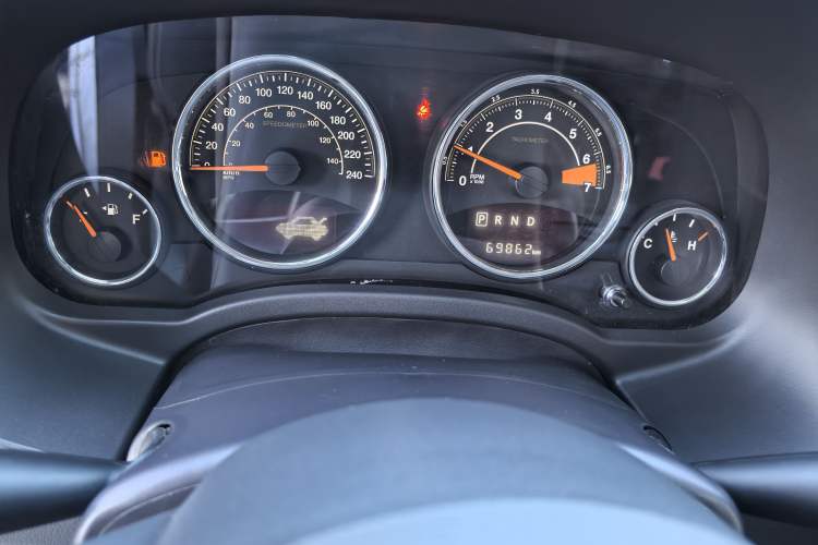 Used Jeep Compass 2014 Revised Version 2.4L Four-Wheel Drive Comfort Edition Odometer Close Up