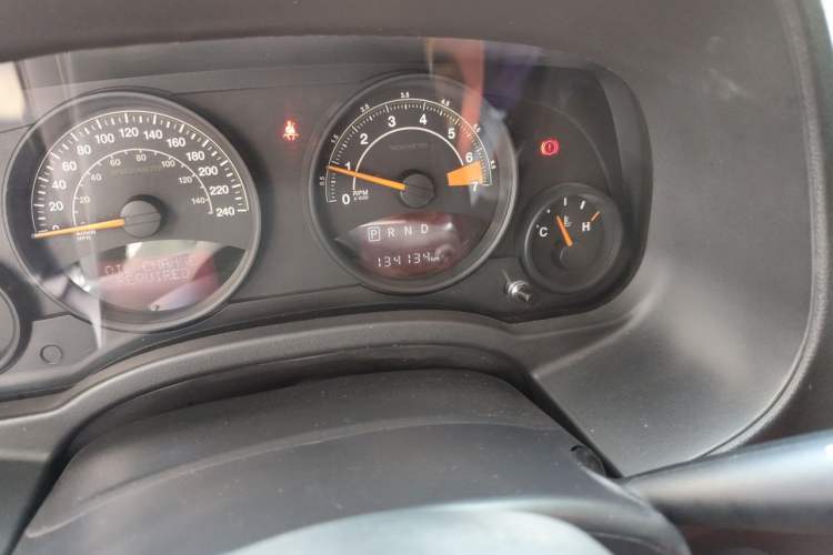 Used Jeep Compass 2014 Revised Version 2.0L Two-Wheel Drive Entry-Level Edition Odometer Close Up