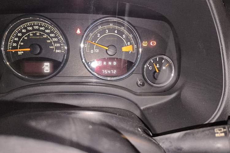 Used Jeep Compass 2014 Revised Version 2.0L Two-Wheel Drive Elite Edition Odometer Close Up