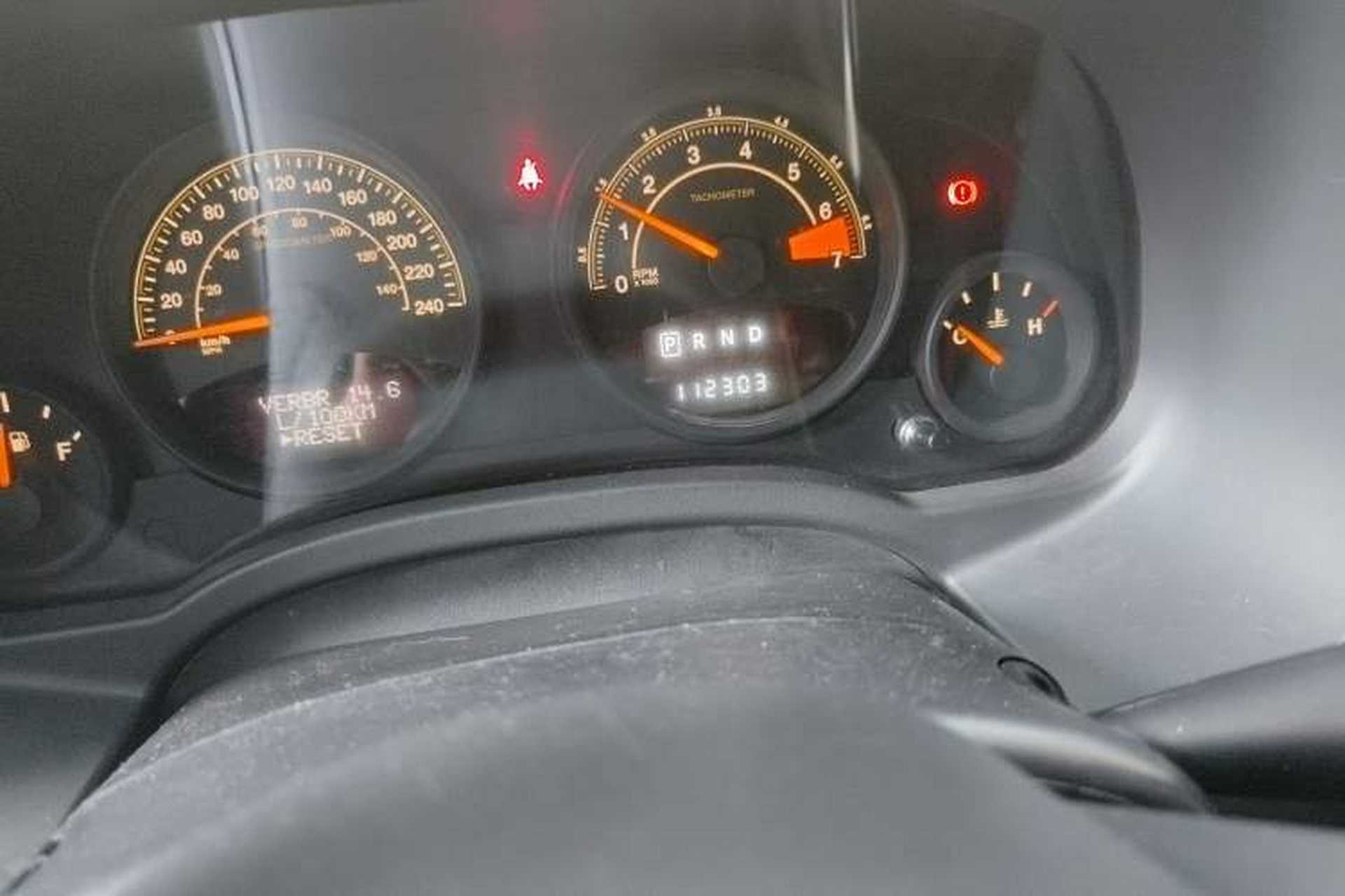 Used Jeep Compass 2014 2.0L two-wheel drive sport version Odometer Close Up
