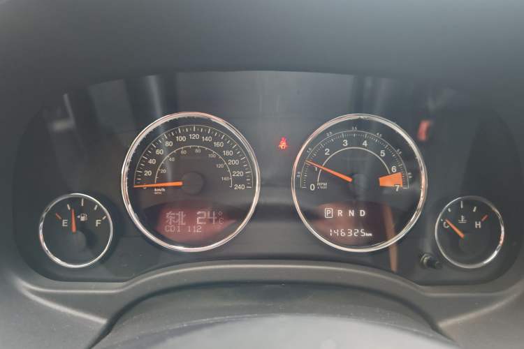 Used Jeep Compass 2014 Revised Version 2.4L Four-Wheel Drive Comfort Edition Odometer Close Up