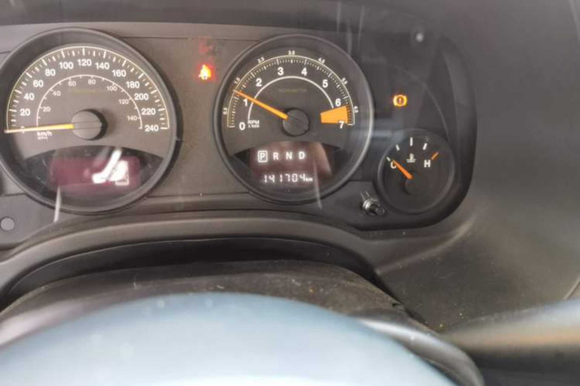 Used Jeep Compass 2014 2.0L two-wheel drive sport version Odometer Close Up