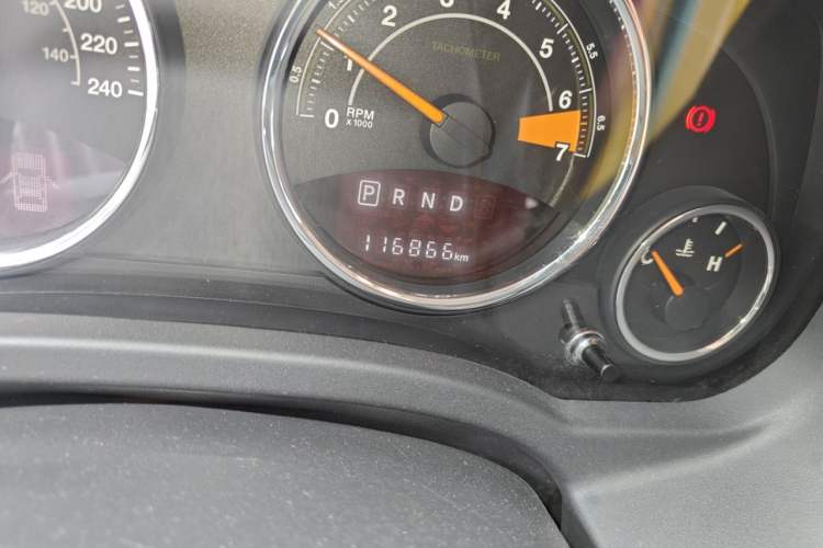 Used Jeep Compass 2014 Revised Version 2.4L Four-Wheel Drive Comfort Edition Odometer Close Up