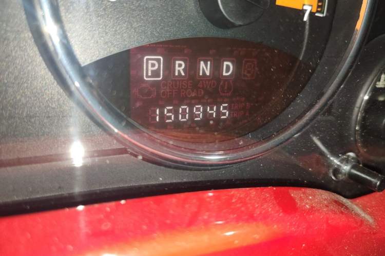 Used Jeep Compass 2014 Revised Version 2.4L Four-Wheel Drive Comfort Edition Odometer Close Up
