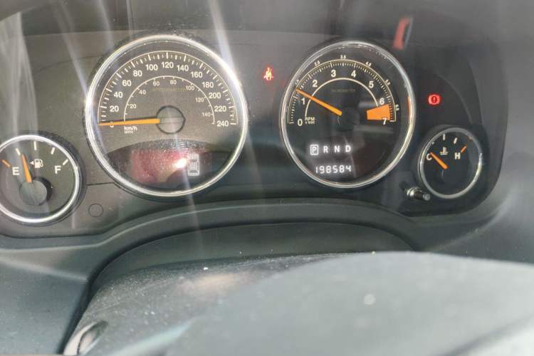 Used Jeep Compass  Odometer Close Up