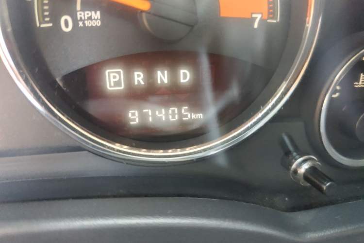 Used Jeep Compass 2014 Revised Version 2.4L Four-Wheel Drive Comfort Edition Odometer Close Up