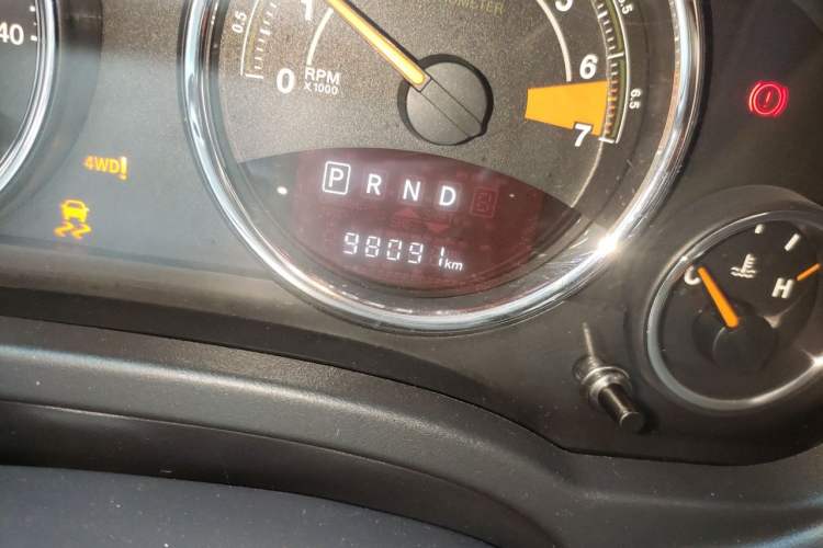 Used Jeep Compass 2014 Revised Version 2.4L Four-Wheel Drive Comfort Edition Odometer Close Up