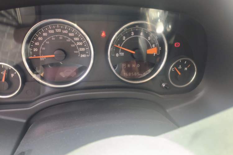 Used Jeep Compass 2014 Revised Version 2.0L Two-Wheel Drive Elite Edition Odometer Close Up