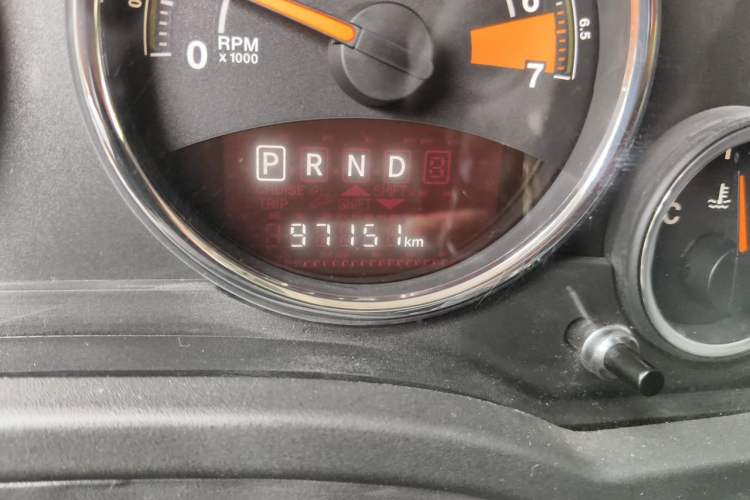 Used Jeep Compass 2014 Revised Version 2.4L Four-Wheel Drive Comfort Edition Odometer Close Up