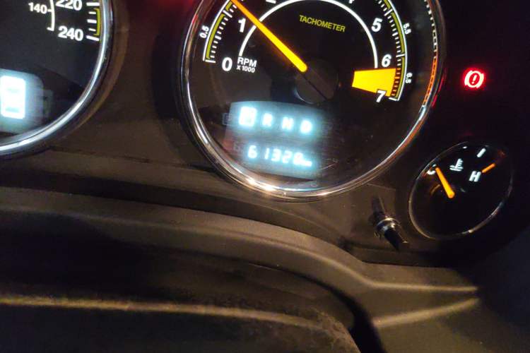 Used Jeep Compass 2014 Revised Version 2.4L Four-Wheel Drive Comfort Edition Odometer Close Up