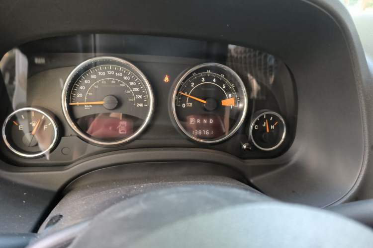 Used Jeep Compass 2014 Revised Version 2.4L Four-Wheel Drive Comfort Edition Odometer Close Up