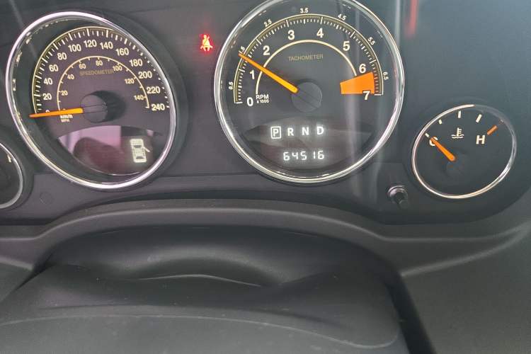 Used Jeep Compass 2014 Revised Version 2.4L Four-Wheel Drive Comfort Edition Odometer Close Up