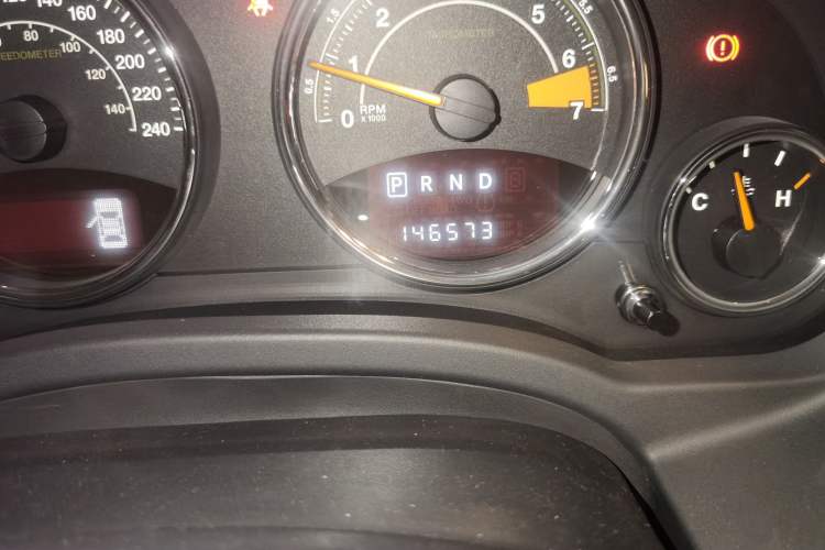 Used Jeep Compass 2014 Revised Version 2.4L Four-Wheel Drive Comfort Edition Odometer Close Up