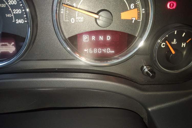 Used Jeep Compass 2014 Revised Version 2.4L Four-Wheel Drive Comfort Edition Odometer Close Up