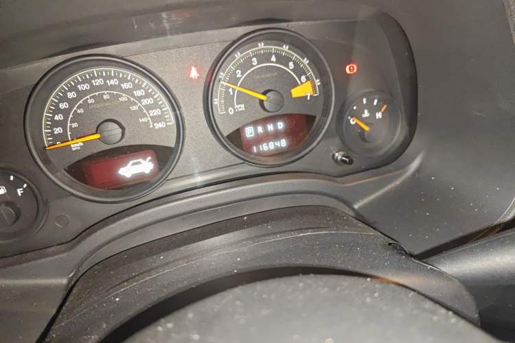 Used Jeep Compass 2014 2.0L two-wheel drive sport version Odometer Close Up