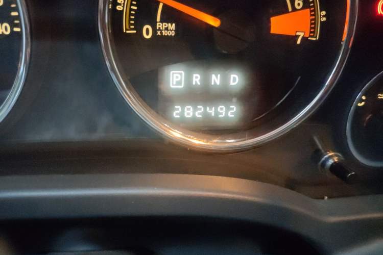 Used Jeep Compass 2014 Revised Version 2.4L Four-Wheel Drive Comfort Edition Odometer Close Up