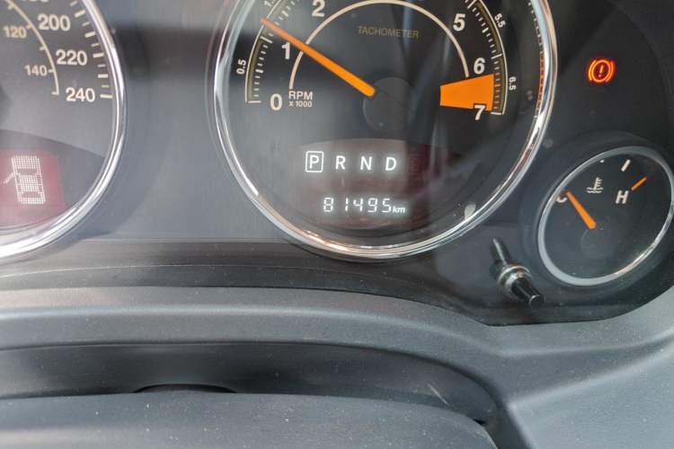 Used Jeep Compass 2014 Revised Version 2.4L Four-Wheel Drive Comfort Edition Odometer Close Up