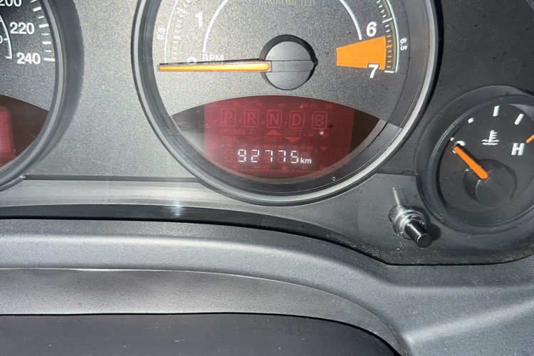 Used Jeep Compass 2015 2.0L two-wheel drive sport version Odometer Close Up