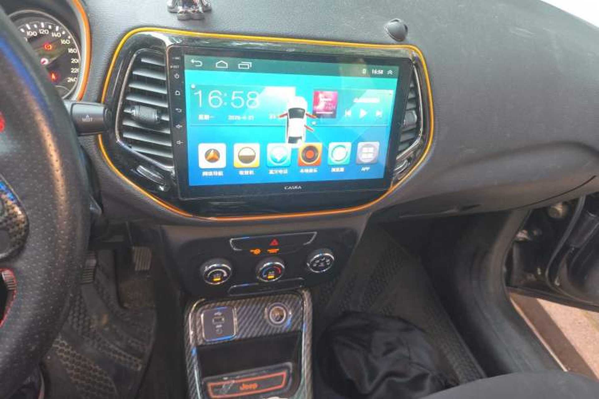 Used Jeep Compass 2017 200T Manual Enjoy Edition Audio And AC Panel