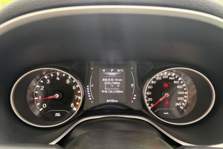 Used Jeep Compass 2017 200T Automatic Enjoyment Version Odometer Close Up
