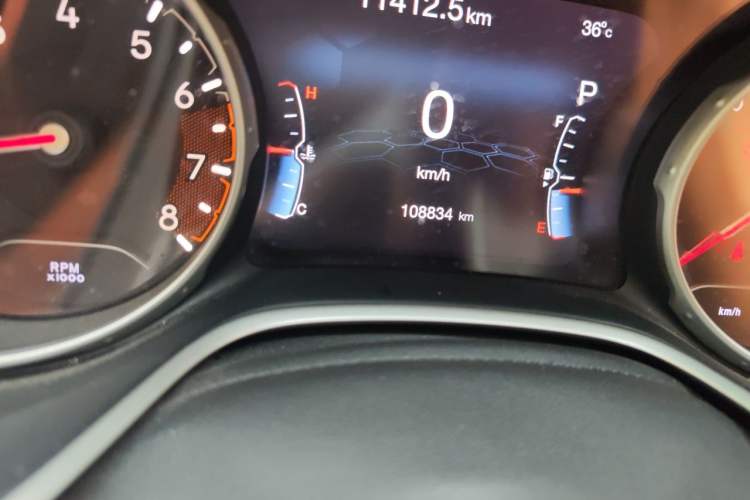 Used Jeep Compass 2017 200T Automatic Family Edition Odometer Close Up