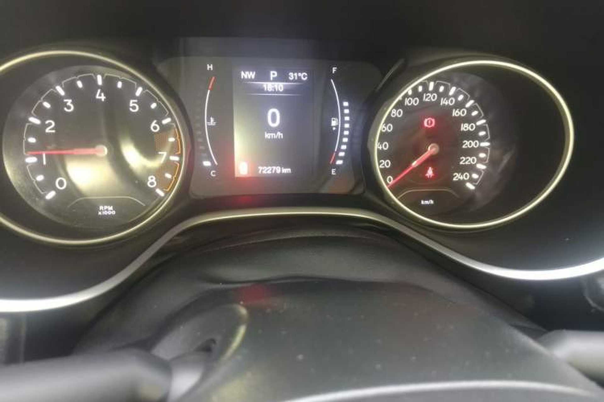 Used Jeep Compass 2017 200T Automatic Enjoyment Version Odometer Close Up
