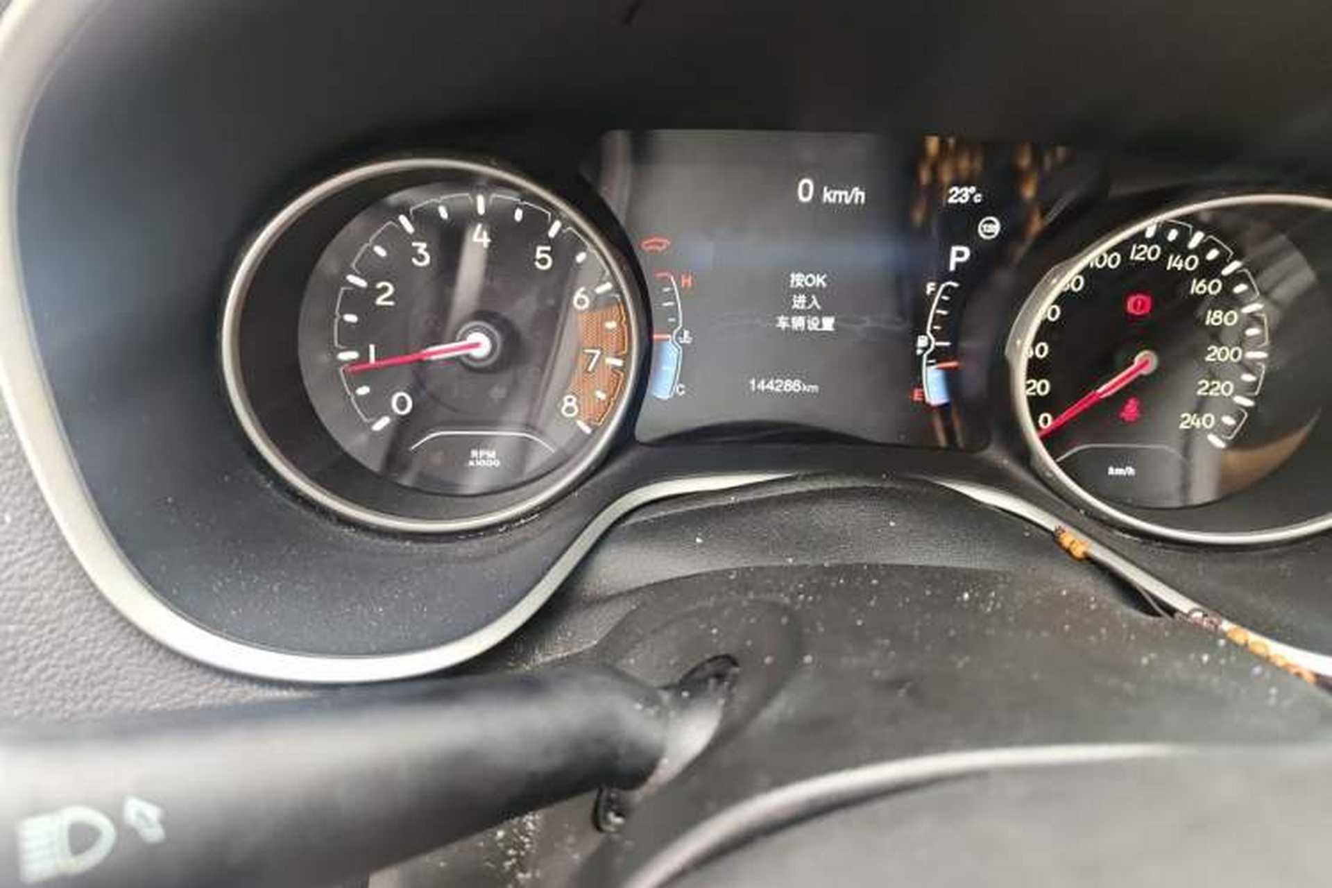 Used Jeep Compass 2017 200T Automatic Family Edition Odometer Close Up