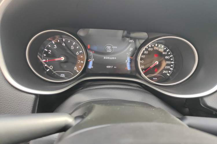 Used Jeep Compass 2017 200T Automatic Family Edition Odometer Close Up