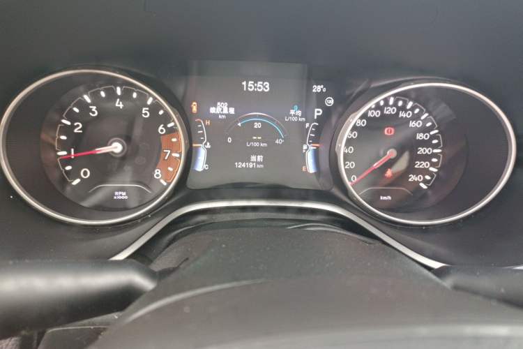 Used Jeep Compass 2017 200T Automatic Family Edition Odometer Close Up