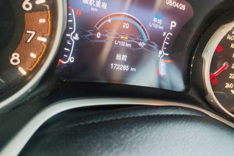 Used Jeep Compass 2017 200T Automatic Family Edition Odometer Close Up