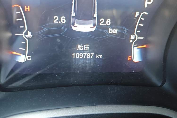 Used Jeep Compass 2017 200T Automatic Family Edition Odometer Close Up